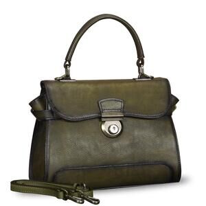 3874 Leather Satchel Crossbody Bags Handmade Vintage Top Handle Handbags